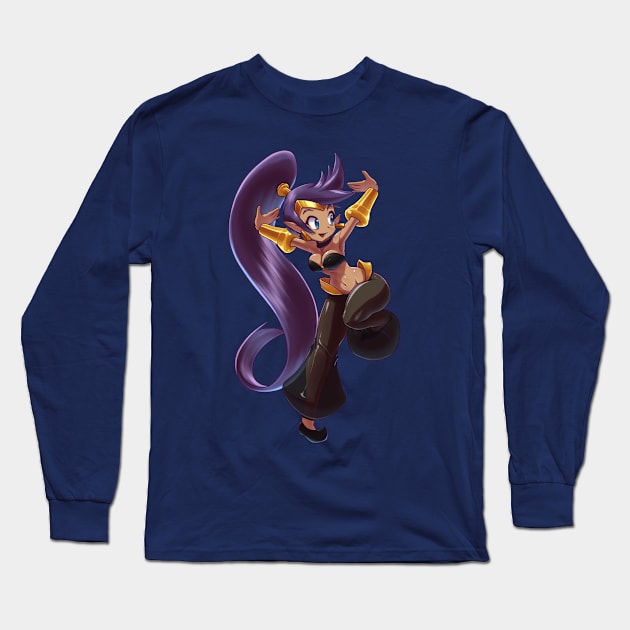 Shantae - black Long Sleeve T-Shirt by Martinuve